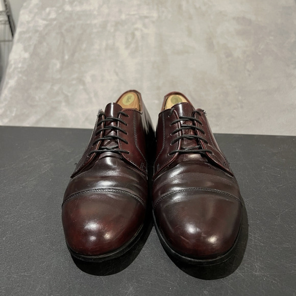 Cole Haan Dress Shoes Mens Size 11 D Oxblood Cap Toe Derby Made in USA main image 11